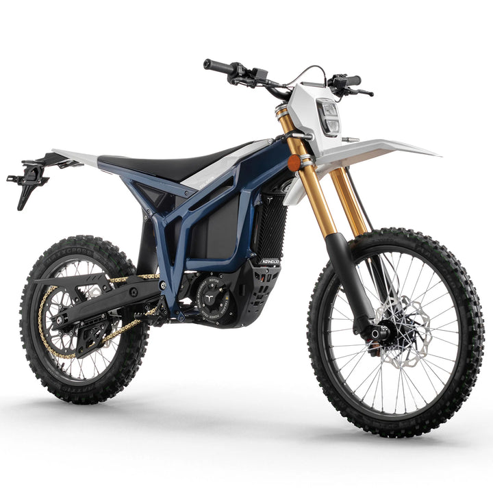 Talaria Komodo L3e blau Elektro Offroad Bike Seitenansicht