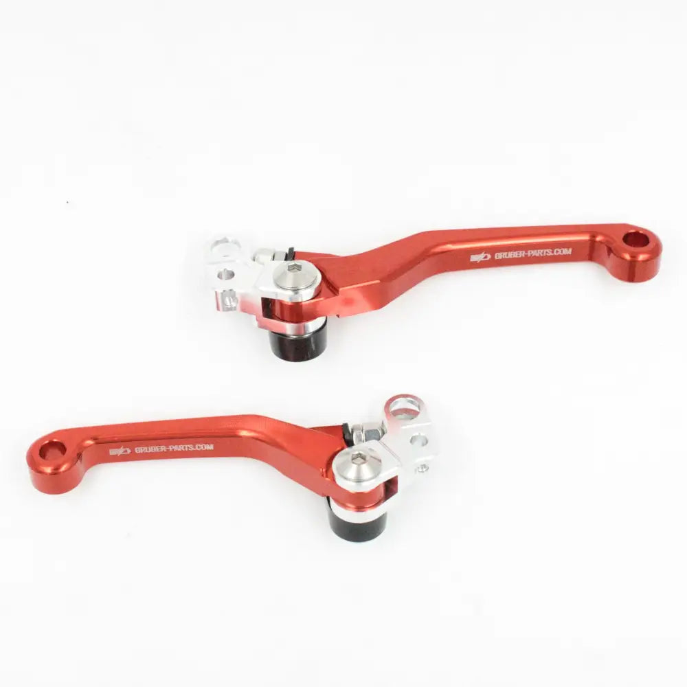 Aluminium Bremshebel Set Klappbar Links Und Rechts Red