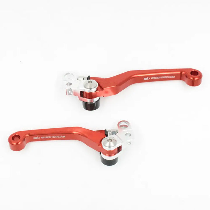 Aluminium Bremshebel Set Klappbar Links Und Rechts Red