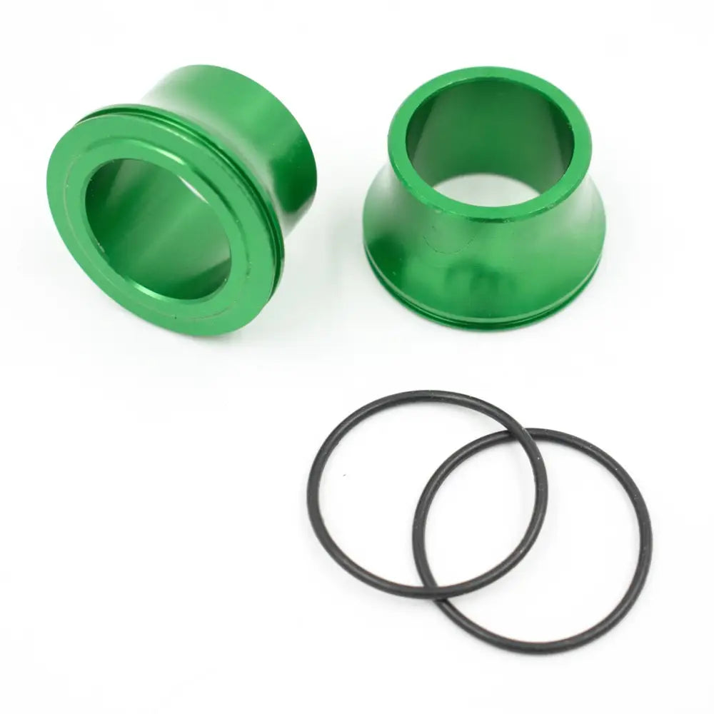 Aluminium Buchsensatz Für Vorderrad Eloxiert Green