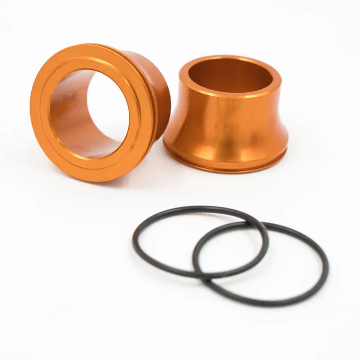 Aluminium Buchsensatz Für Vorderrad Eloxiert Orange