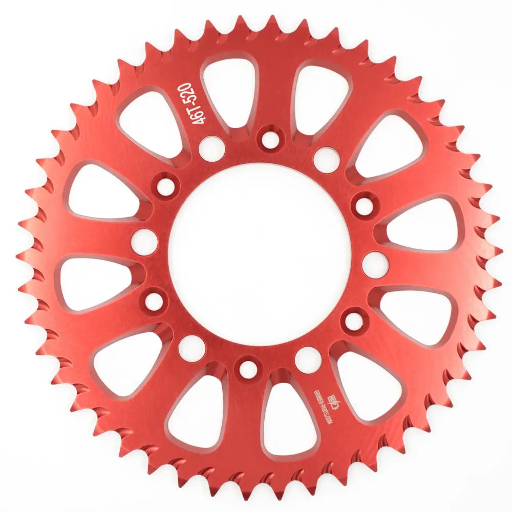 Aluminium Kettenrad Eloxiert T46 Red