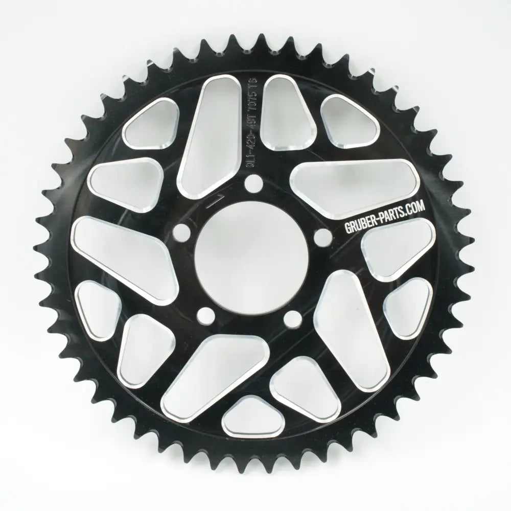 Aluminium Kettenrad Eloxiert T48 Black