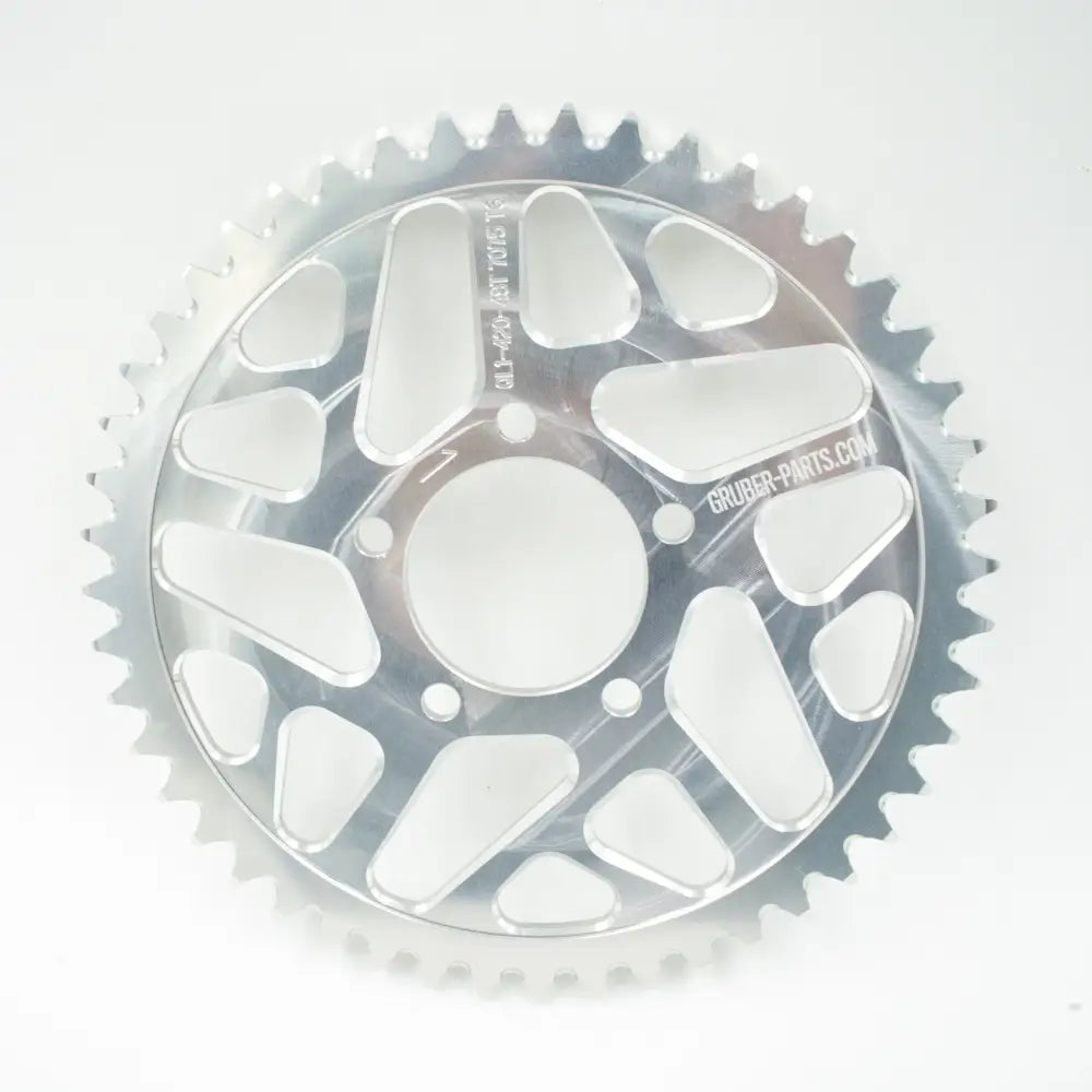 Aluminium Kettenrad Eloxiert T48 Silver