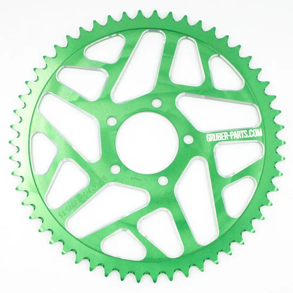 Aluminium Kettenrad Eloxiert T54 Green