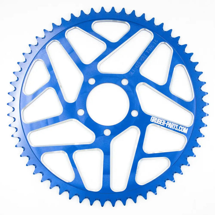 Aluminium Kettenrad Eloxiert T58 Blue