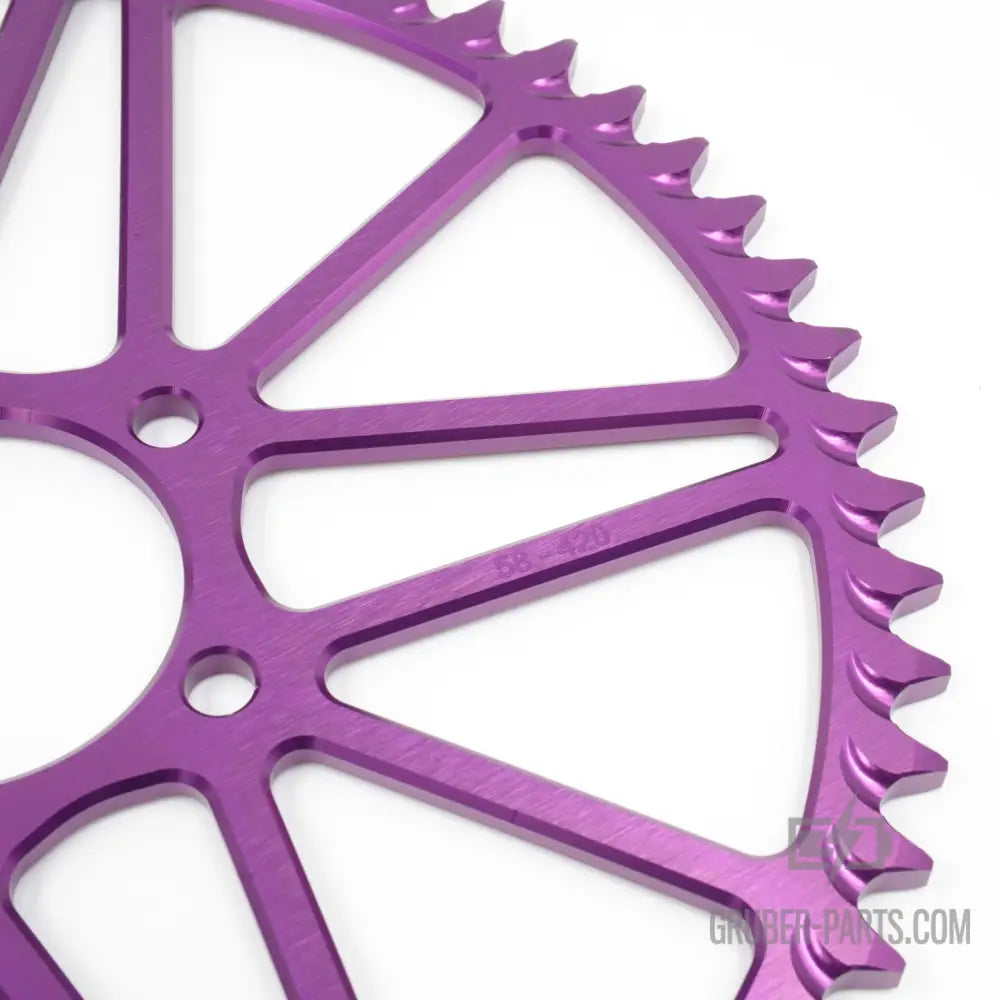 Aluminium Kettenrad Eloxiert T58 High Level