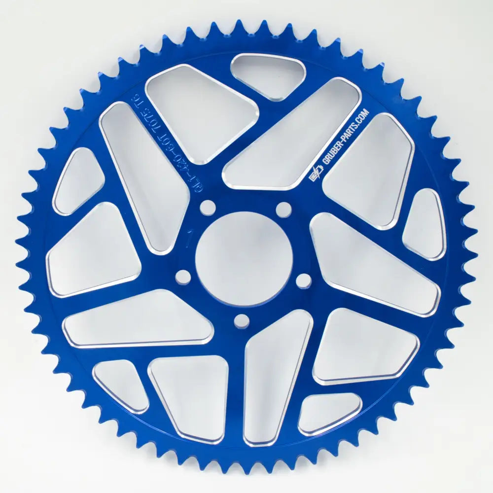 Aluminium Kettenrad Eloxiert T60 Blue