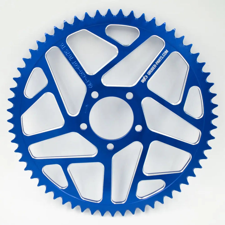Aluminium Kettenrad Eloxiert T60 Blue