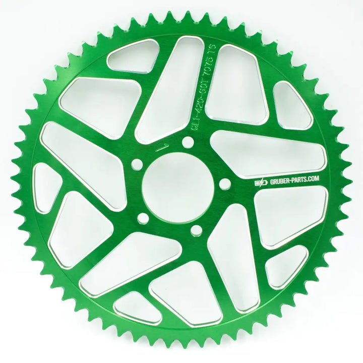 Aluminium Kettenrad Eloxiert T60 Green