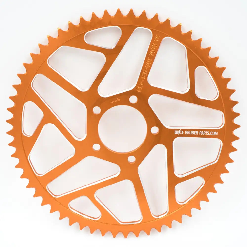 Aluminium Kettenrad Eloxiert T60 Orange