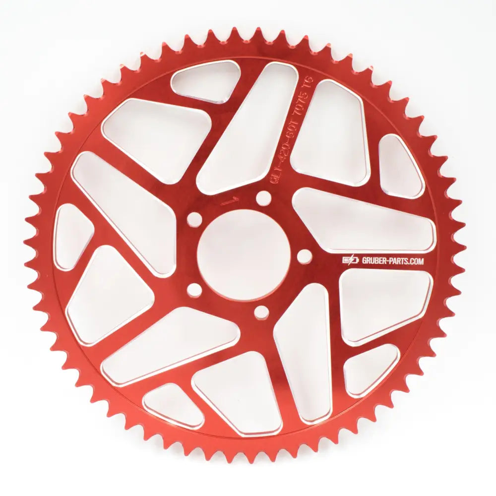 Aluminium Kettenrad Eloxiert T60 Red