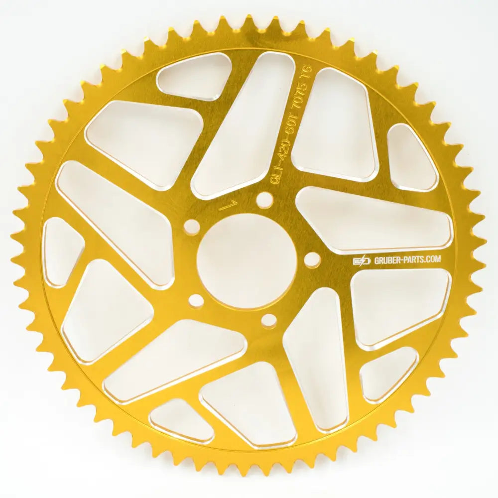 Aluminium Kettenrad Eloxiert T60 Yellow