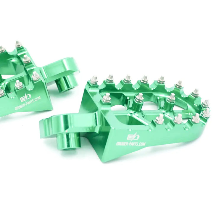 Mx Fussrasten Aluminium Eloxiert Green